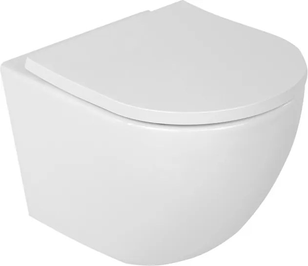 BPS-koupelny Závesná WC misa so SoftClose sedadlom HYD-4193, biela