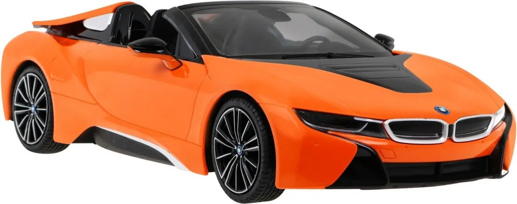 BMW i8 Roadster oranžový RASTAR model 1:12 Auto na diaľkové ovládanie + 2,4 GHz diaľkové ovládanie