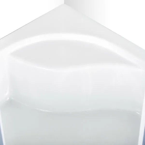 Novoterm Štvrťkruhový sprchový kút NV-Lava 80x80 chróm/transparent + vysoká vanička