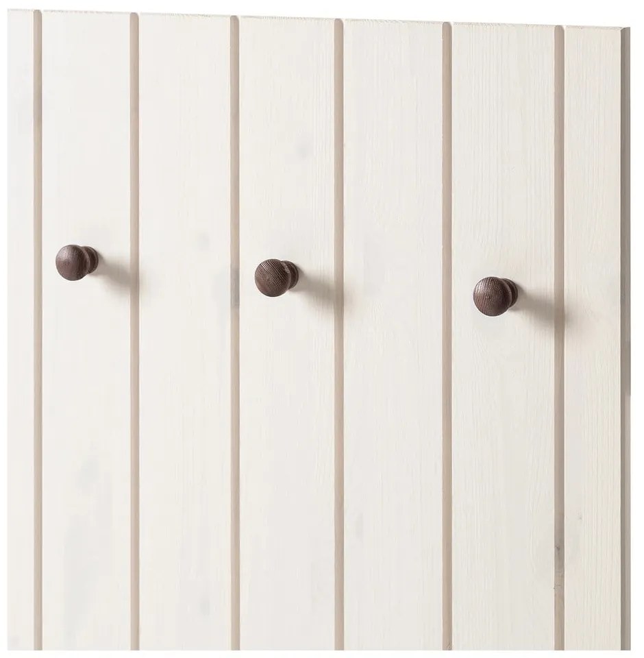 Biela predsieňová zostava z borovicového dreva 55x100x2 cm Anita – Støraa