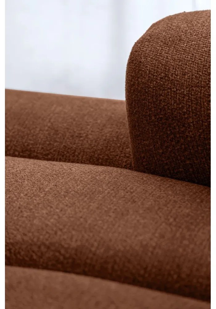 Terakotová rohová pohovka (pravý roh/do tvaru "U") Shell – Miuform