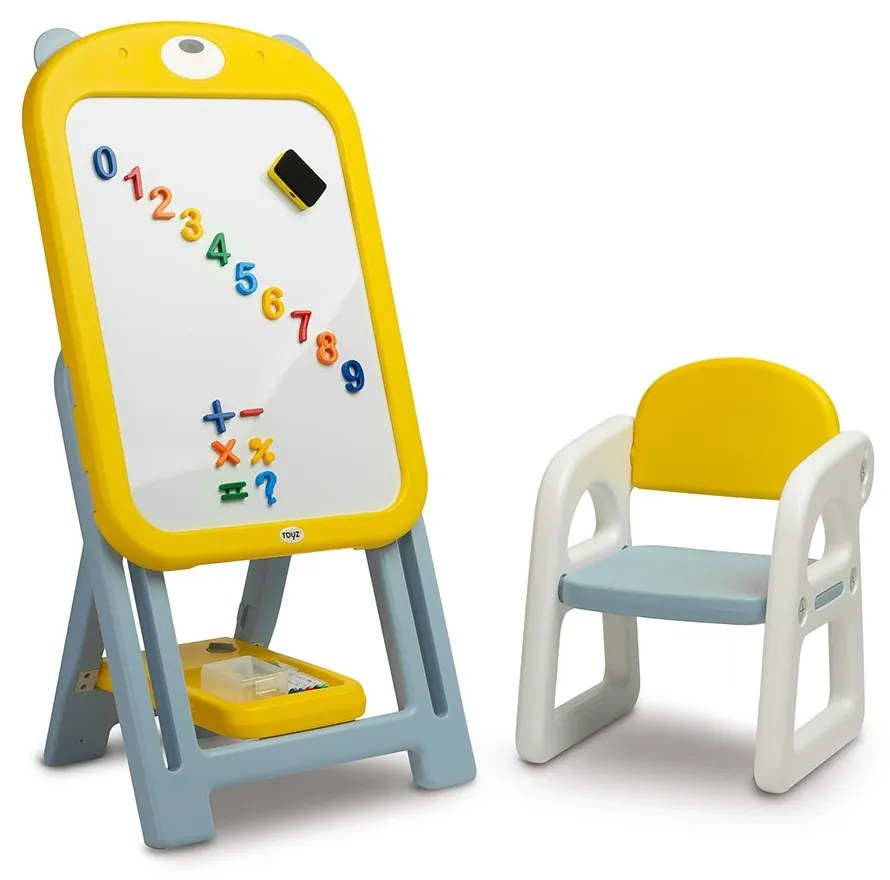 Detská tabuľa so stoličkou TED Toyz yellow