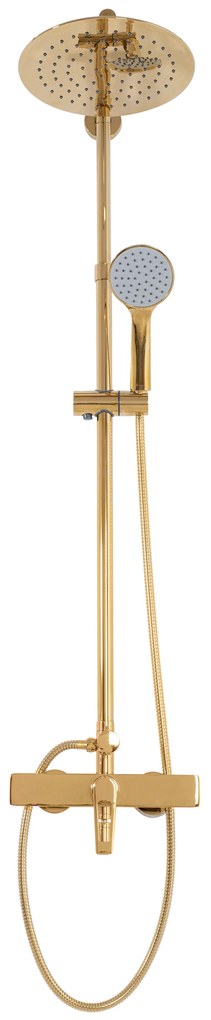 Rea Aldi, sprchová súprava s pákovou batériou 150mm, zlatá lesklá, REA-P8802