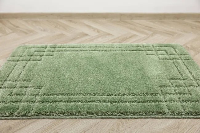 Kúpeľňový koberček Sego zelený, mozaika