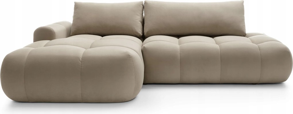 Rohová sedacia súprava Ombre (L) (béžová čierna)