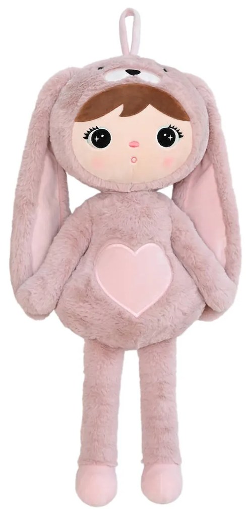 Bábika ružový zajac 70cm personalizácia: Dátum aj nápis