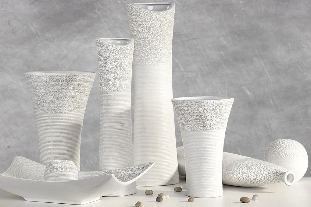 DEKORAČNÁ GUĽA RISO 8X7 CM KRÉMOVÁ