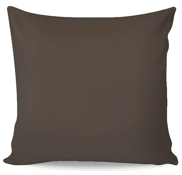 Obliečka na vankúš - 34 Hnedá tmavá Bavlnený satén 70/90