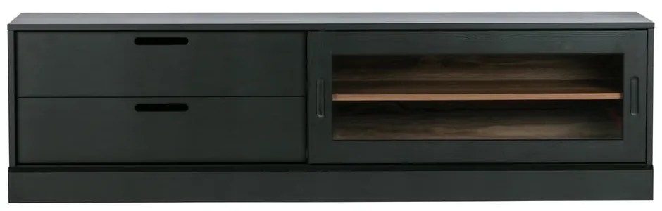 Čierny TV stolík z borovicového dreva 180x50 cm James – WOOOD