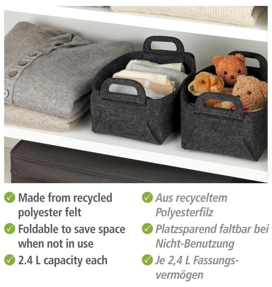 Látkové košíky v súprave 2 ks Nina – Wenko