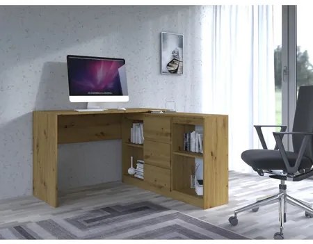 Počítačový stôl s komodu 2D3S dub artisan