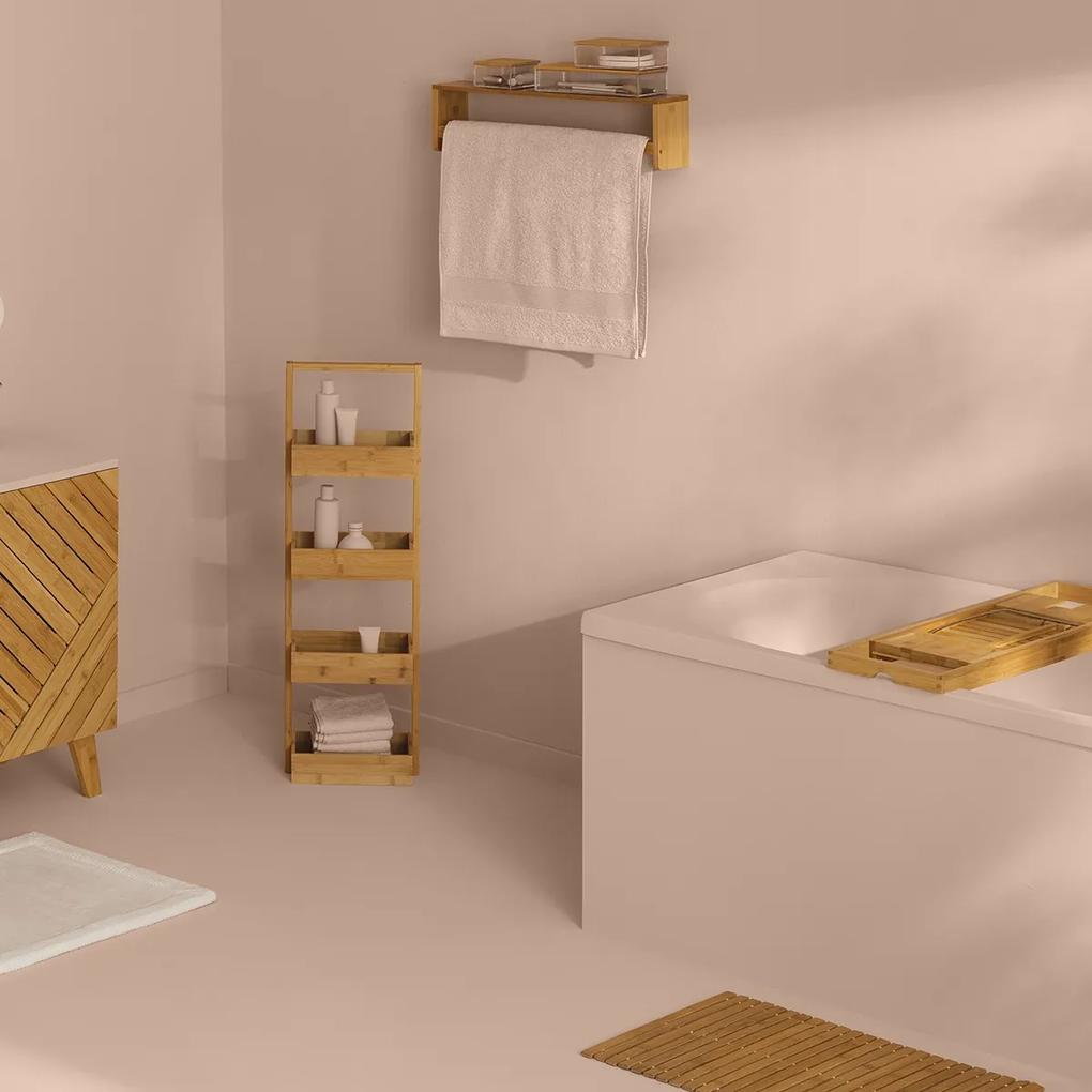 Kúpeľňový regál Caddy bambusový