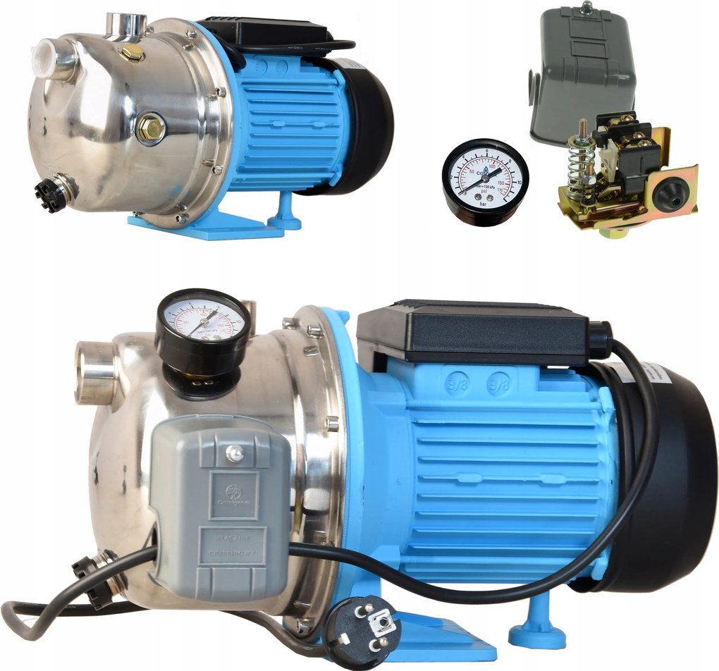 Výkonná Hydroforová Sacia Pumpa Na Vodu 3600 L/h 1100 W S Príslušenstvom V Telese