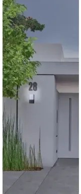 Vonkajšie nástenné osvetlenie Arida