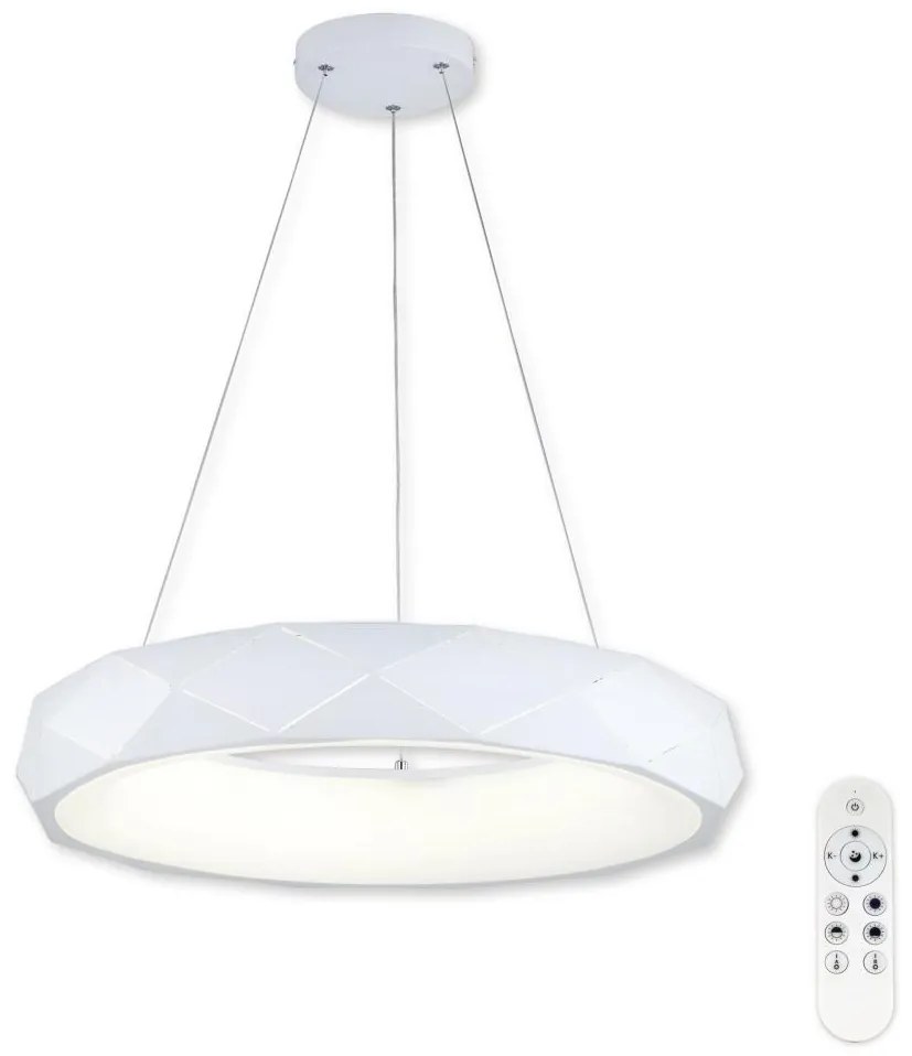 Top Light - LED Stmievateľný luster na lanku APOLO LED/45W/230V biela + DO