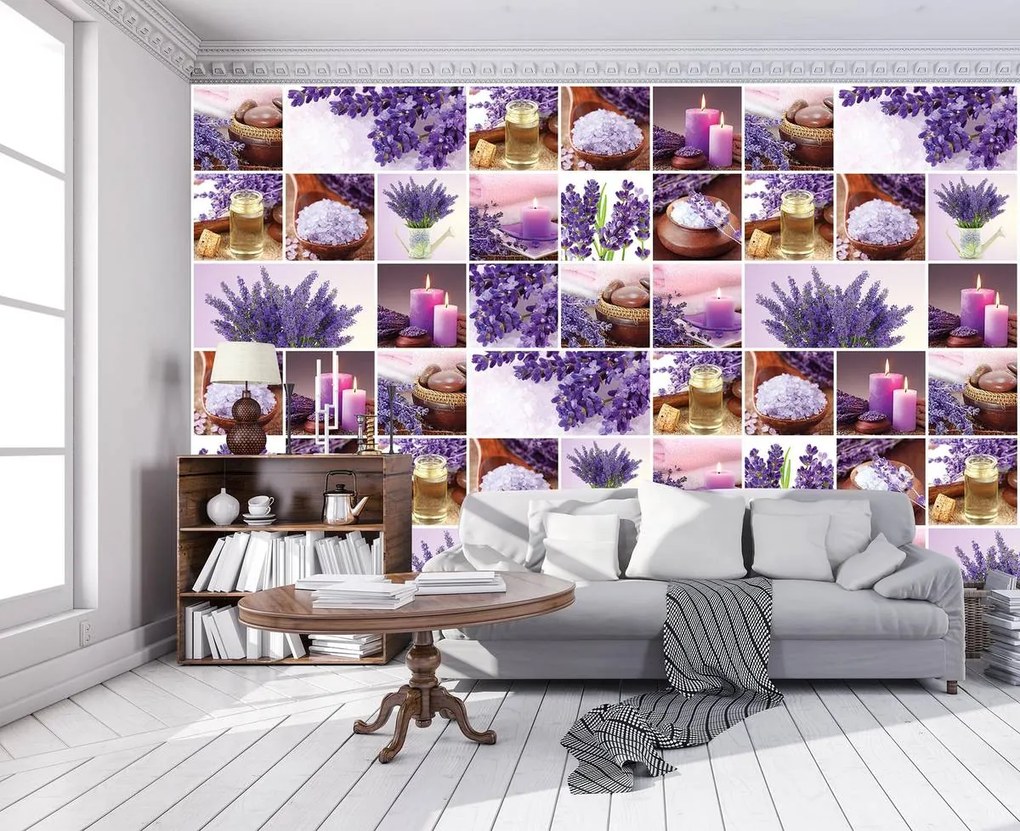 Fototapeta - Levanduľa - koláž (152,5x104 cm)