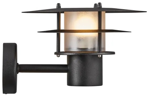 Nordlux - Vonkajšie nástenné svietidlo BASTIA 1xE14/12W/230V IP54 čierna