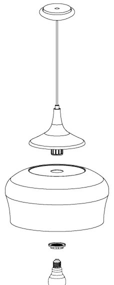Eglo 95383 - Luster OBREGON 1xE27/60W/230V