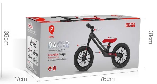 Odrážadlo Qplay Racer čierne