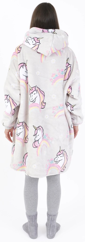Baránková mikina mikroplyš – Jednorožec veľkosť M
