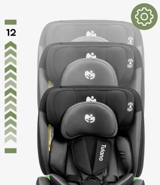 Autosedačka Loom 35 čierna / sivá