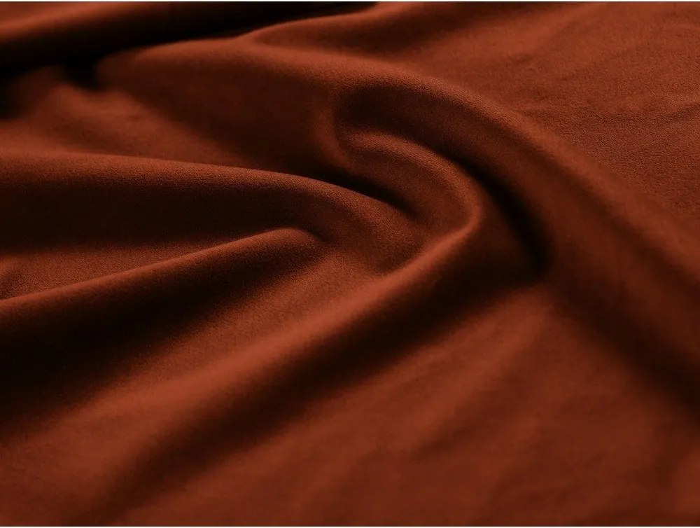 Zamatová pohovka v tehlovej farbe 168 cm Georgia – Micadoni