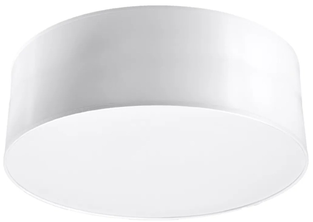 Stropné svietidlo Arena, 1x biele plastové tienidlo, (biely plast), (fi 25 cm)