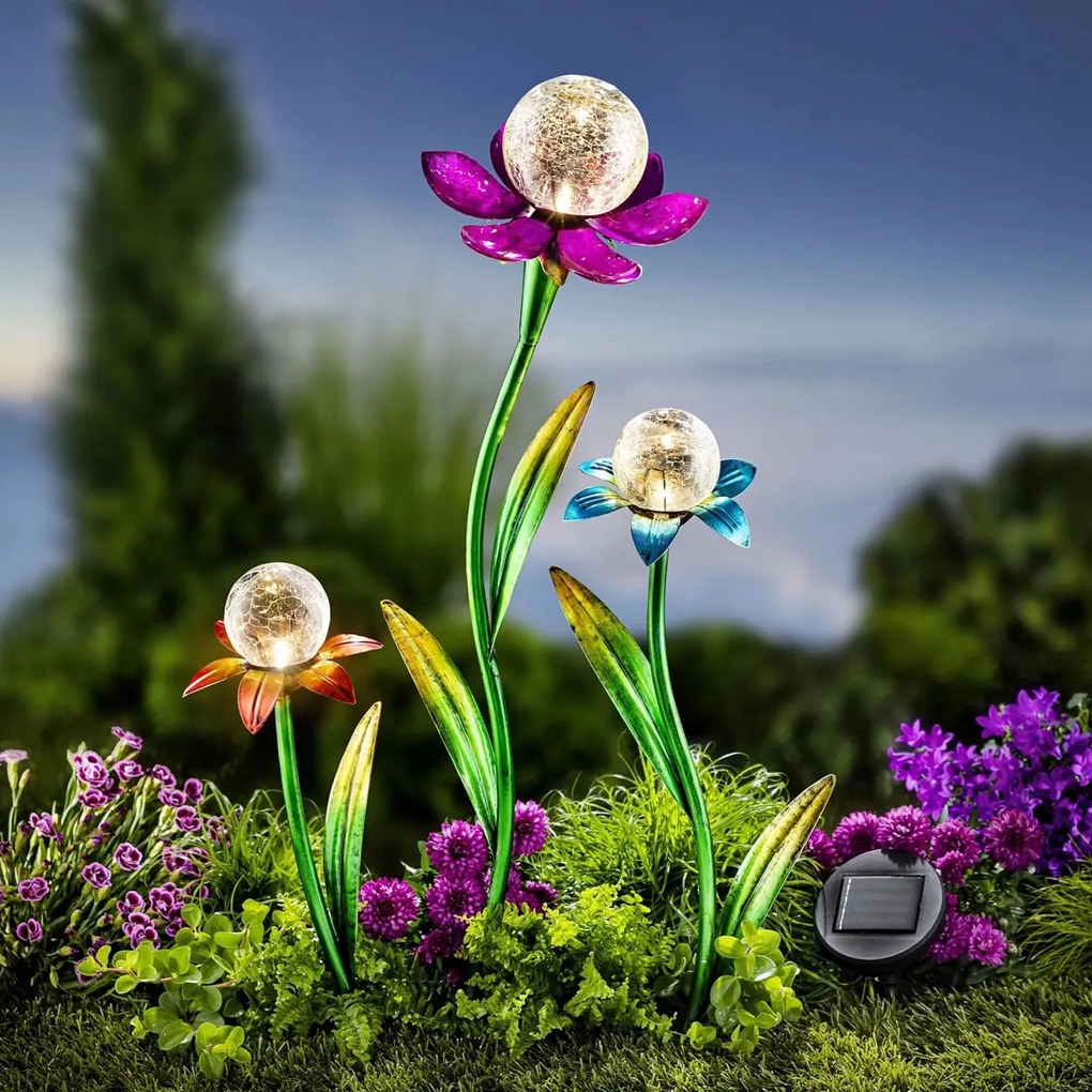 Weltbild Solárne kvety Kvety, sada 3 ks