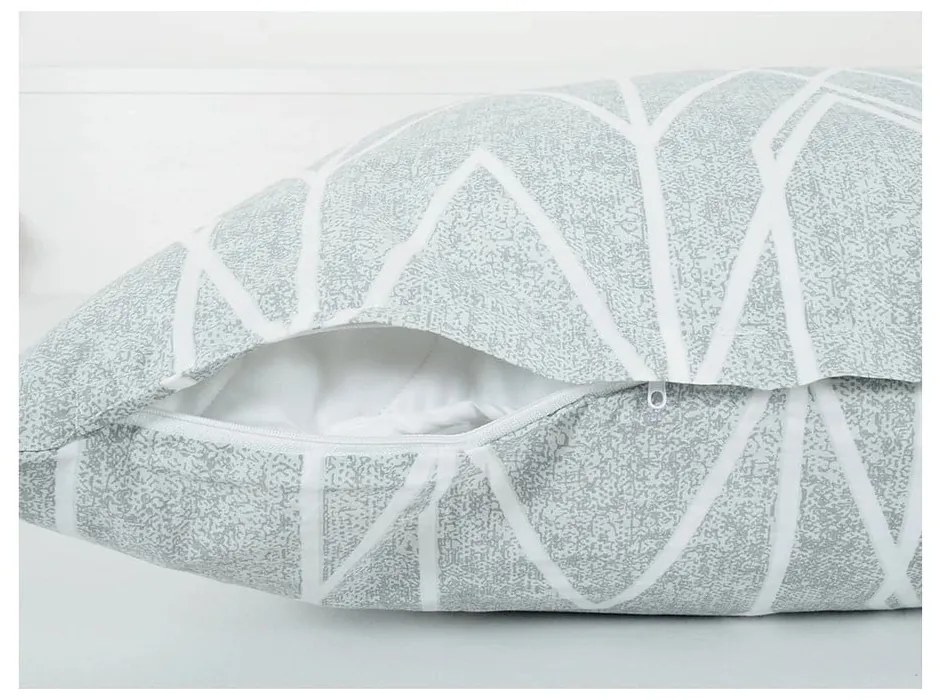 Sivé krepové obliečky na jednolôžko 140x200 cm Gray Stripes – B.E.S.