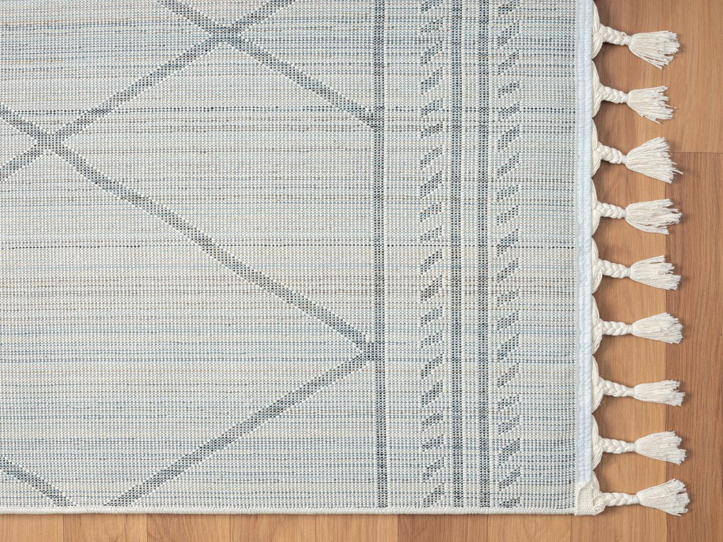 My Flair, Kusový koberec Moroccan Desert weiß/schwarz, 100x200, čiernobiela, obývacia izba