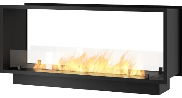 InFire - Vstavaný BIO krb 48,5x123,5 cm 6kW čierna