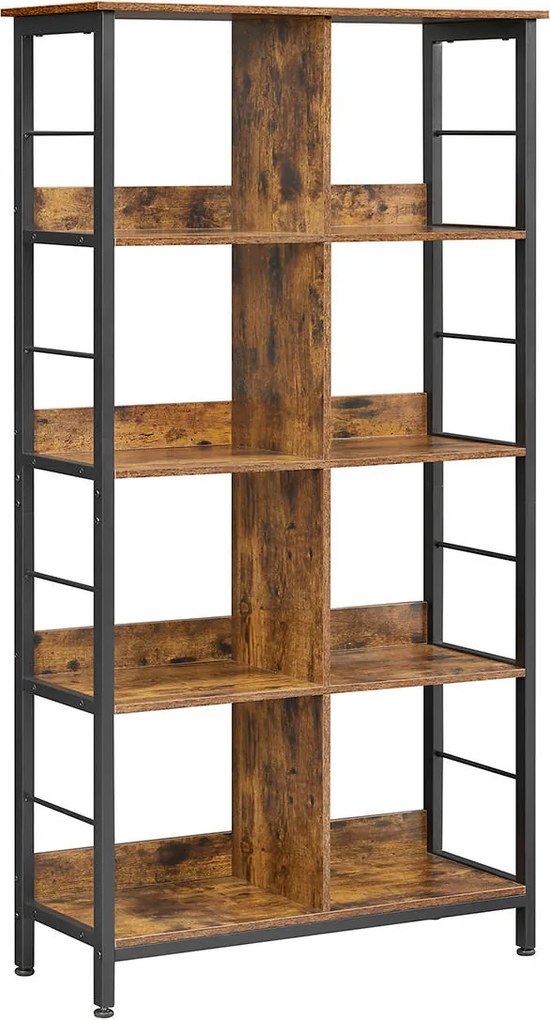 XXXLutz REGÁL, hnedá, čierna, uhlíková oceľ, 80/149/33 cm Boxxx - Online Only drobný nábytok - 002543000124