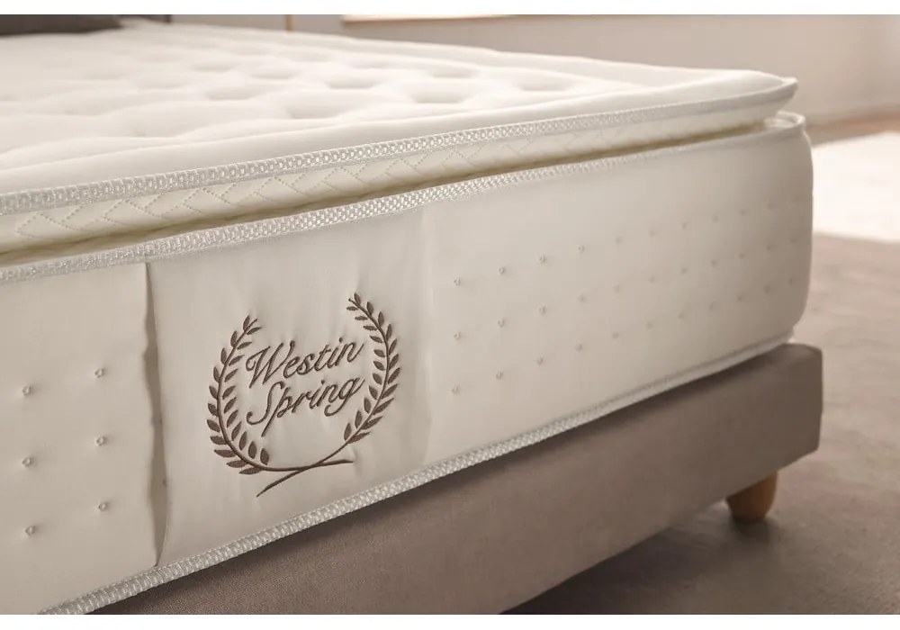 Tvrdý pružinový termoregulačný matrac 200x200 cm WESTIN SPRING – Moonia