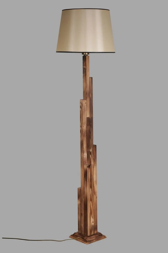 Stojaca lampa Yanik I 165 cm hnedá/béžová