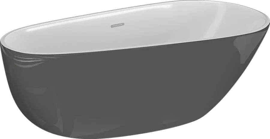 Polimat Akrylátová voľne stojaca vaňa Shila 170x85 POLIMAT-Rozmery: 170x85, POLIMAT-Farba vane: Biela / granat