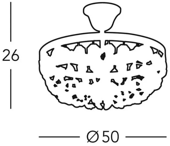 Kolarz 960.18K.3 - Krištáľový luster na tyči VALERIE 8xE14/40W/230V 24K zlato