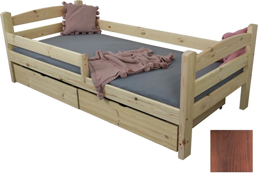 FA Detská posteľ Oľga 5 (200x90 cm) s úložnými priestormi - viac farieb Farba: Orech