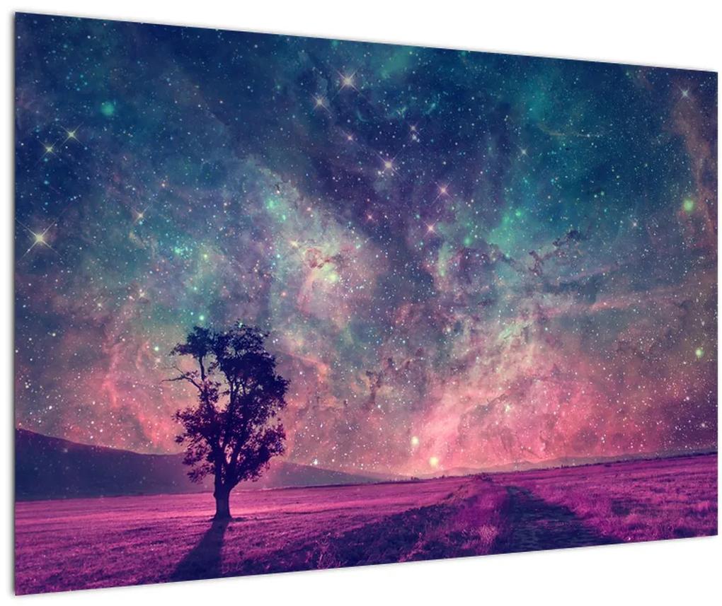 Obraz - Nadpozemská nočná obloha (90x60 cm)