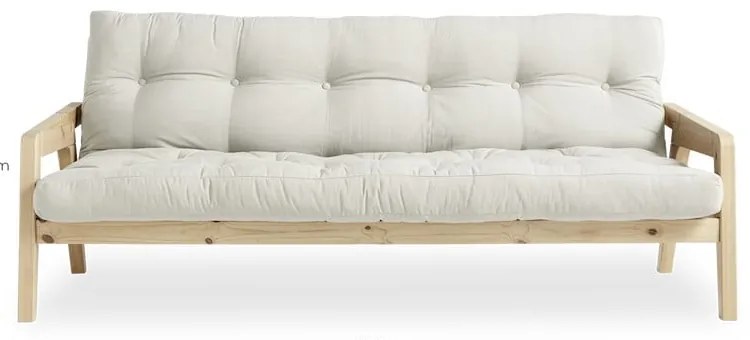 Biela rozkladacia pohovka 204 cm Grab - Karup Design