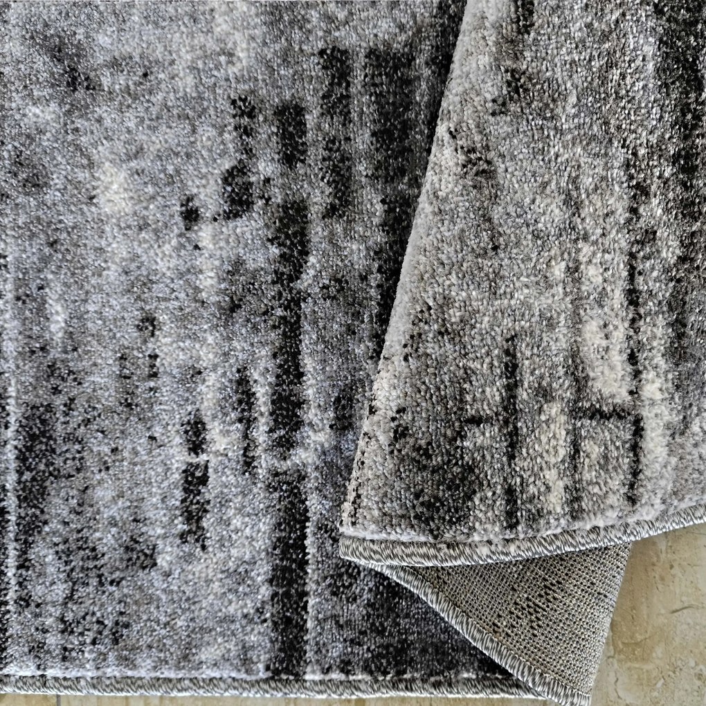 DY Sivý moderný koberec Panamero 22 Rozmer: 80x150 cm
