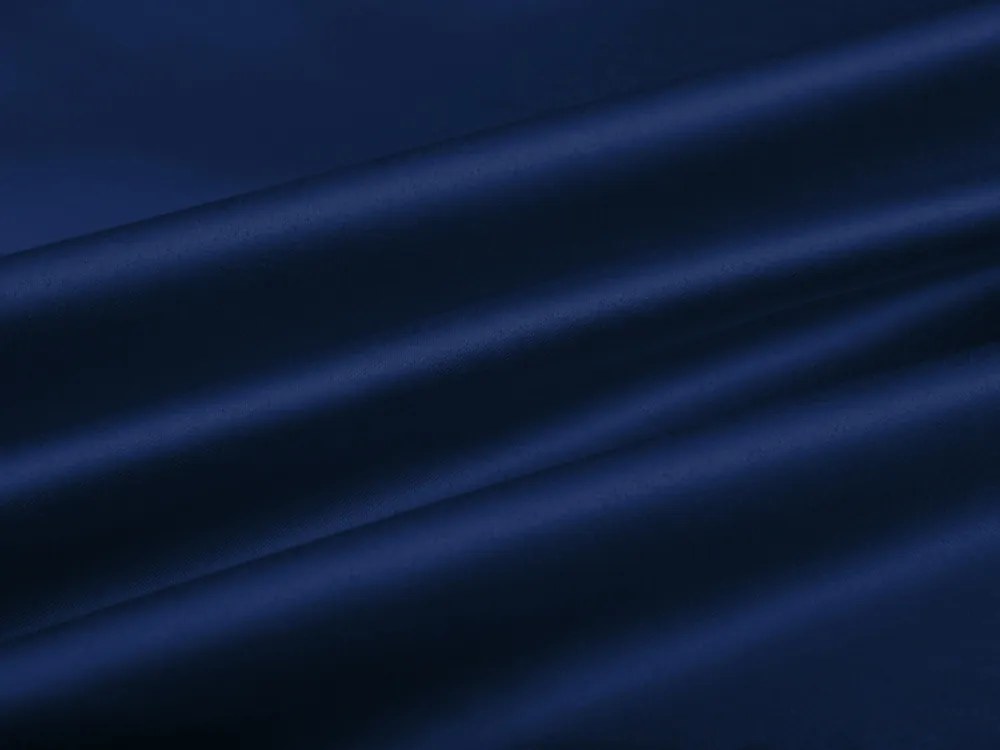 Biante Saténový behúň na stôl polyesterový Satén LUX-L047 Námornícka modrá 45x180 cm