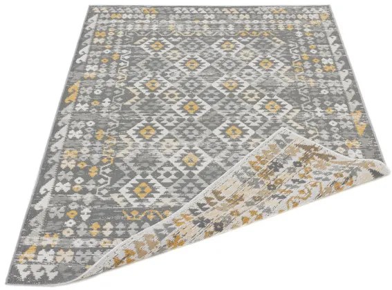Obojstranný koberec Echo Aztec Grey