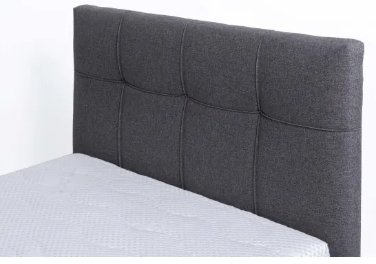 Čalúnená posteľ s úložným priestorom bez matraca MARIA ONE 90x200 cm sivá