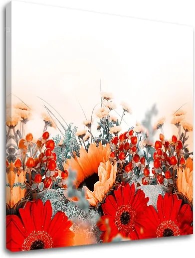 Obraz na stenu ČERVENÉ KVETY_154-12