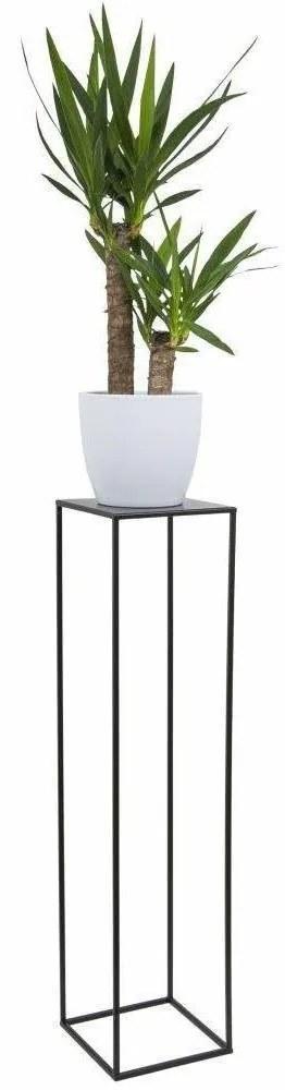 HowHomely Stojan na kvety 100x24 cm čierna 10-1363/100/