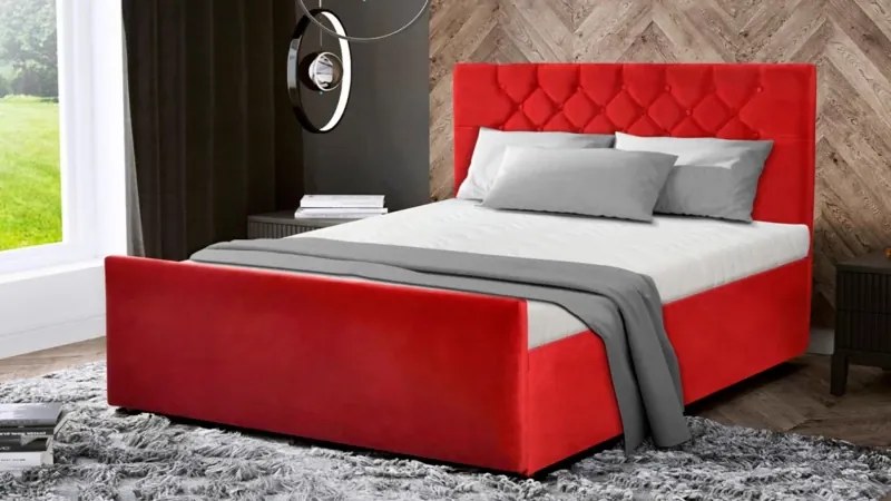 Posteľ Milano 180x200, hnedá (Monolith 09)