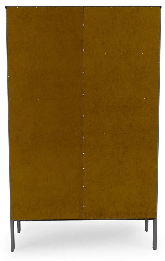 Knižnica nuo 109 x 176 cm sivá MUZZA