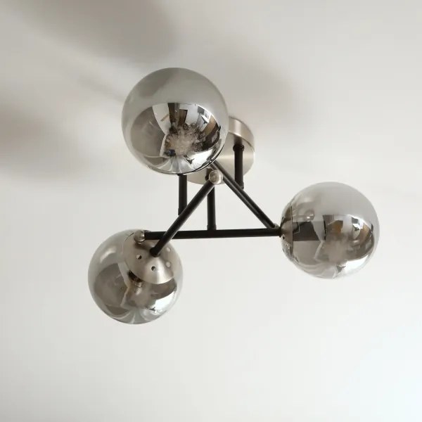 Brilagi - Prisadený luster MALIVA 3xE14/15W/230V matný chróm/dymová