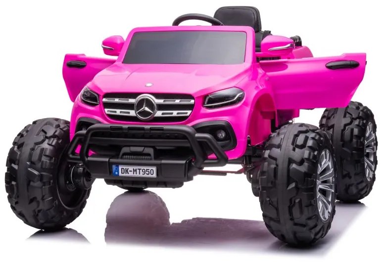 LEAN CARS ELEKTRICKÉ AUTÍČKO MERCEDES DK-MT950 4x4 - RUŽOVÉ MOTOR 4x45W - BATÉRIA - 2x12V7Ah- 2022