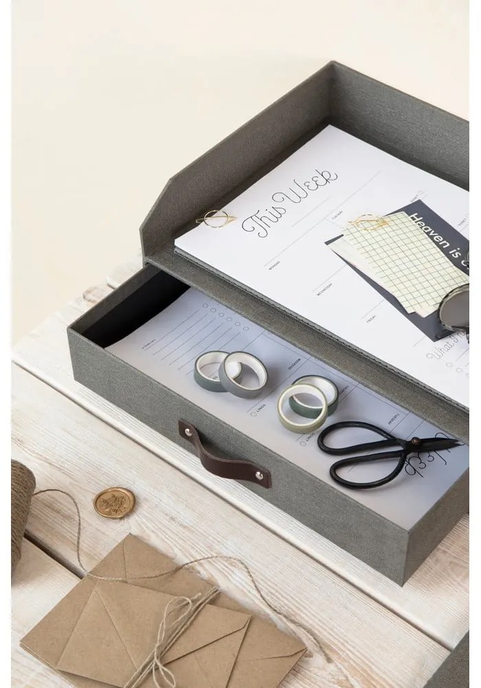 Kartónový organizér na dokumenty so zásuvkou Walter – Bigso Box of Sweden